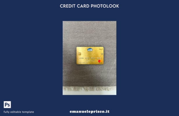 stile verificato Modello frontale con fotolook oro Mastercard bancario ipotecari